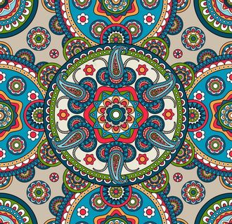 民族复古印花图片