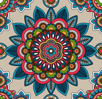 民族复古印花图片