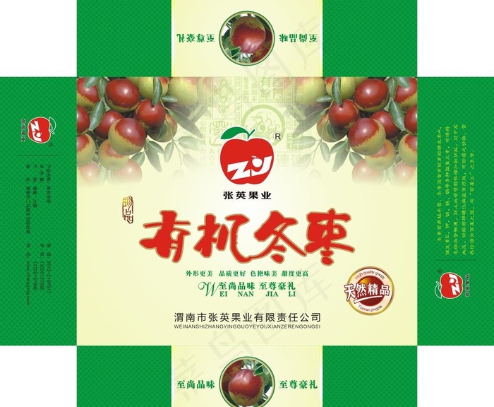 冬枣包装图片cdr矢量模版下载