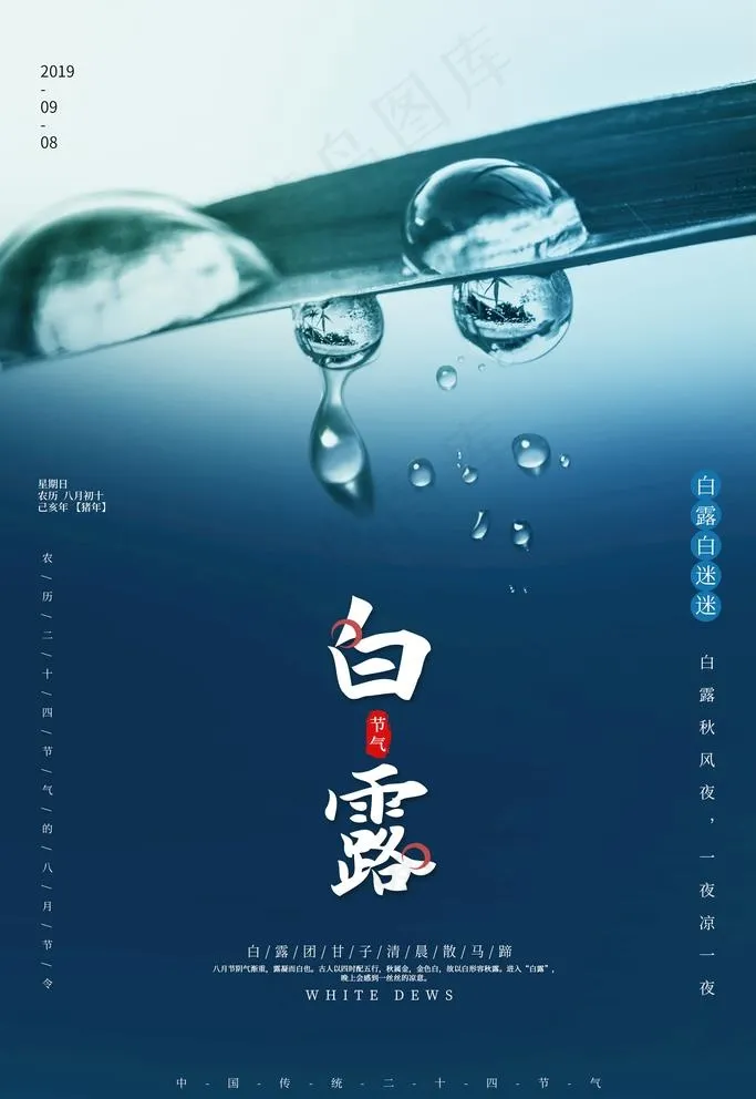 白露图片(3543X5315(DPI:150))psd模版下载