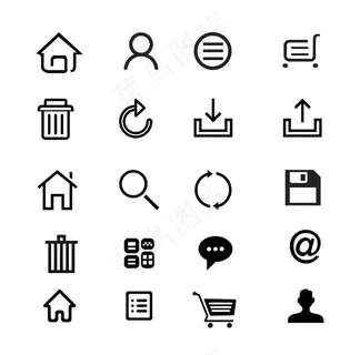 手机网站常用图标图片