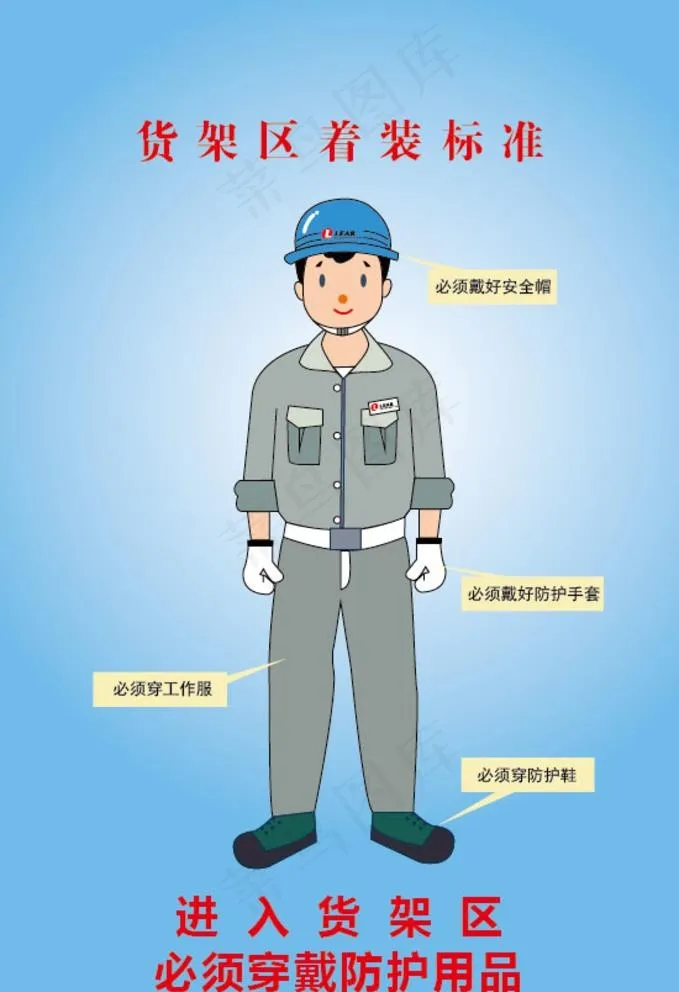 着装标准图片ai矢量模版下载