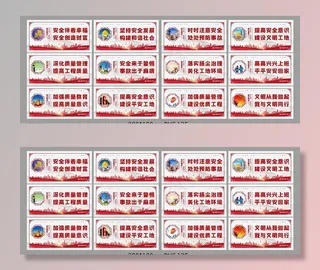 工地安全展板图片