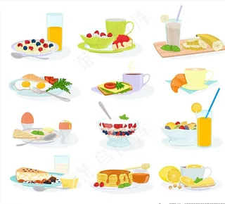 美食插画图片