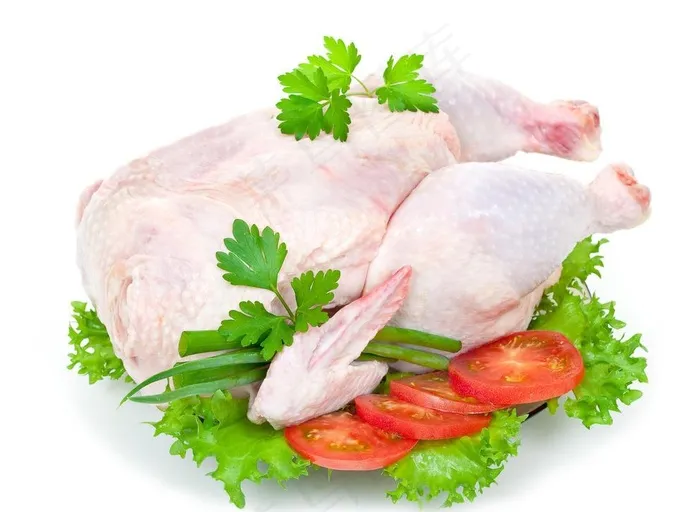 生鸡肉图片