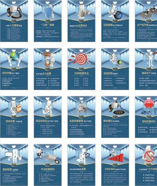 精益生产理论 精益生标语口号图片