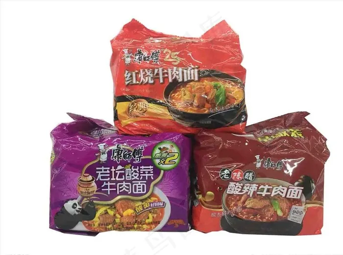 康师傅酸菜红烧酸辣牛肉面图片psd模版下载