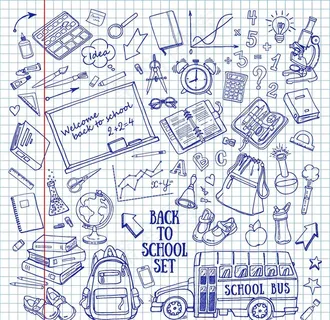 小清新文具主题元素图片