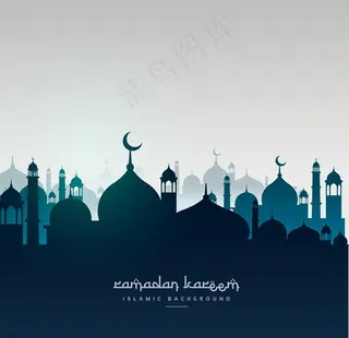 清真寺背景图片