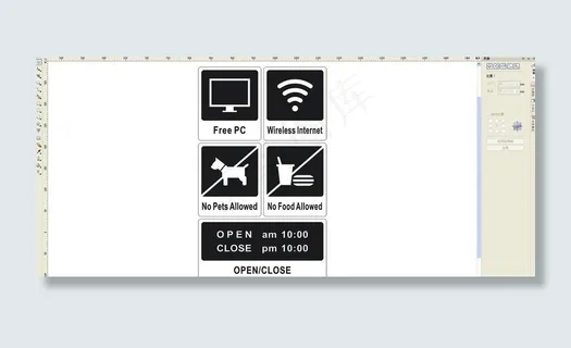 餐厅玻璃贴图片