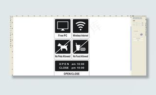 餐厅玻璃贴图片