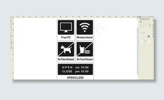 餐厅玻璃贴图片