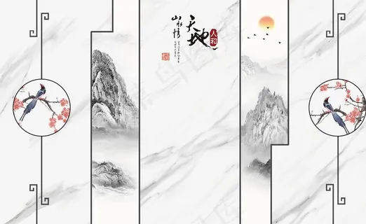 大理石背景墙图片
