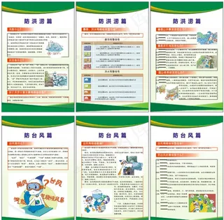 防汛防灾展板图片