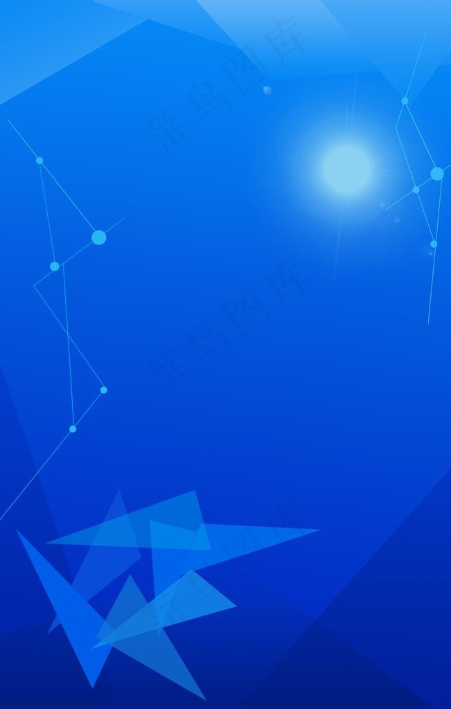 蓝色科技线条背景图片(4000X6000(DPI:300))psd模版下载