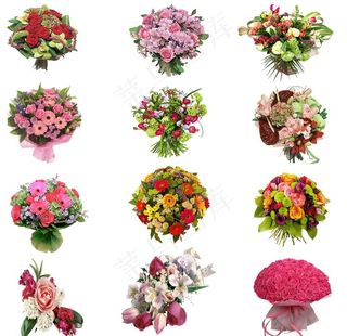 婚礼鲜花花饰与花束图片