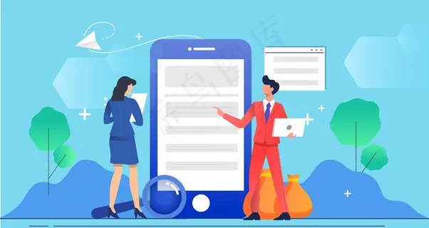 手机插画图片 手机插画图片