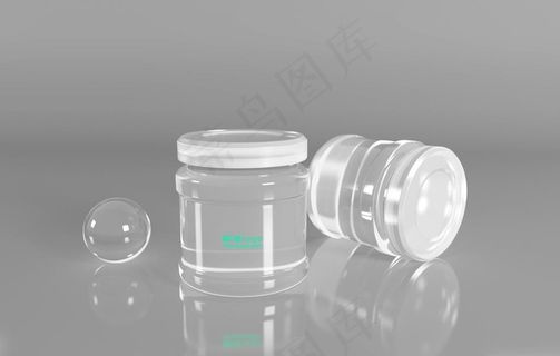 塑料罐子样机图片