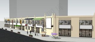 商业街门面装饰图片