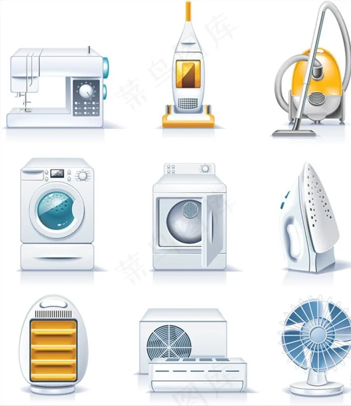 矢量家电图片ai矢量模版下载