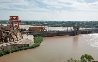 宁夏引黄灌区西干渠入口图片