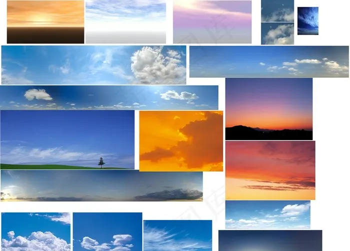 天空背景素材图片(8000X6000(DPI:300))psd模版下载