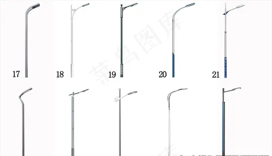 道路路灯 灯杆选型图片