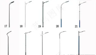 道路路灯 灯杆选型图片