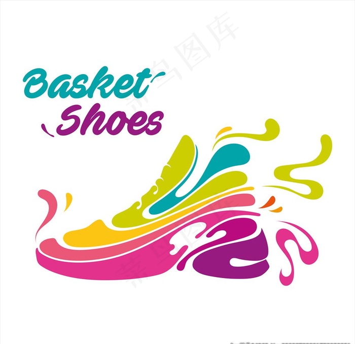 抽象运动鞋图片