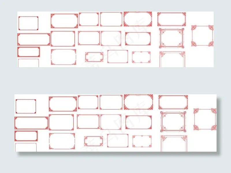 边框图片cdr矢量模版下载