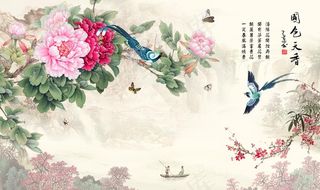 花开富贵装饰画图片