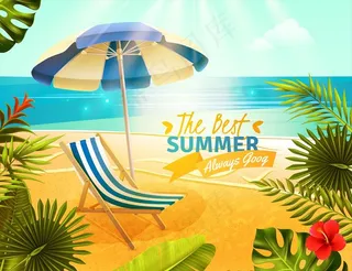 夏天元素海报图片