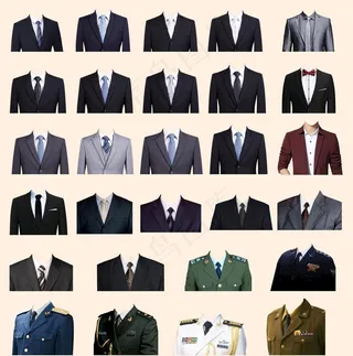衣服模板 素材 西装图片