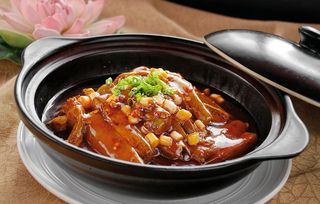 鱼香茄子煲图片