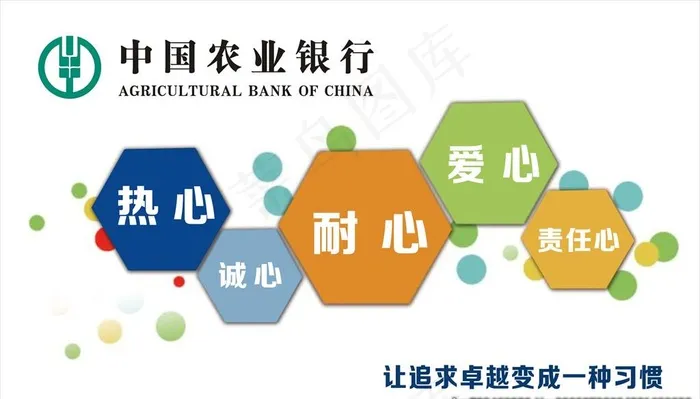 农业银行宣传图片cdr矢量模版下载