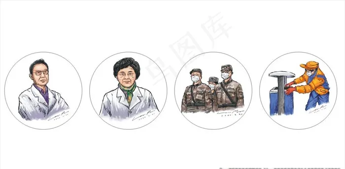防疫先锋图片cdr矢量模版下载