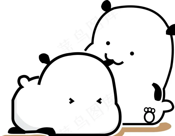 野萌君AI板图片ai矢量模版下载