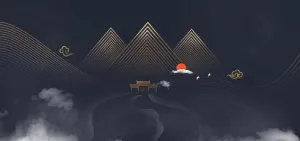 中国风水墨背景水彩水墨图片