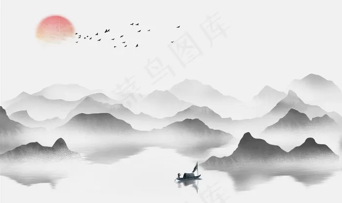 水墨山水图片