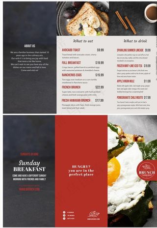 菜单 宣传单图片