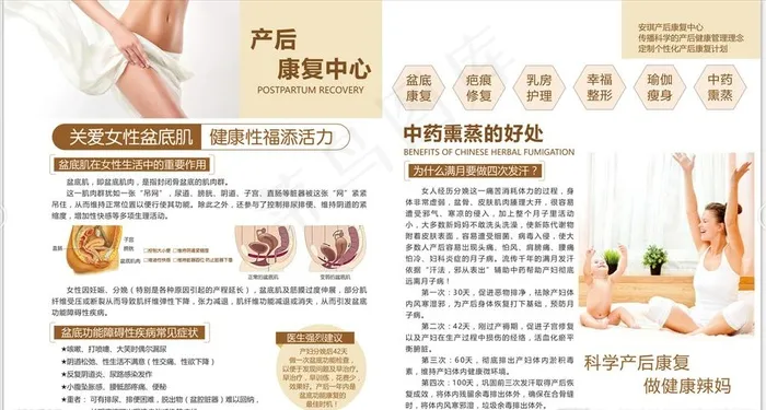 盆底肌康复图片cdr矢量模版下载