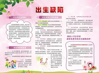 出生缺陷展板图片