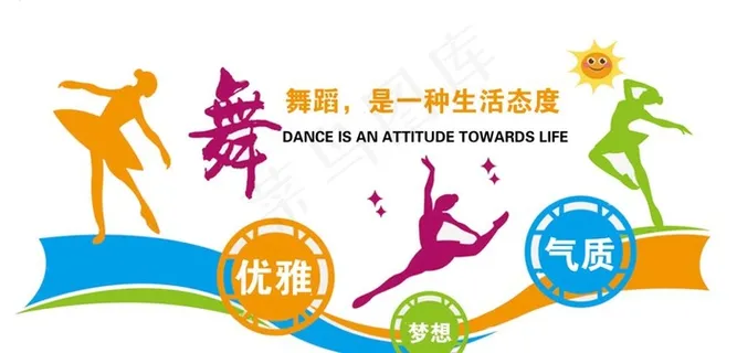 舞蹈教室文化墙图片