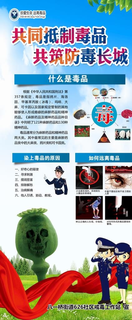 禁毒展架图片