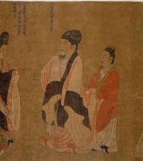 阎立本 历代帝王图卷之九陈后主陈叔宝图片