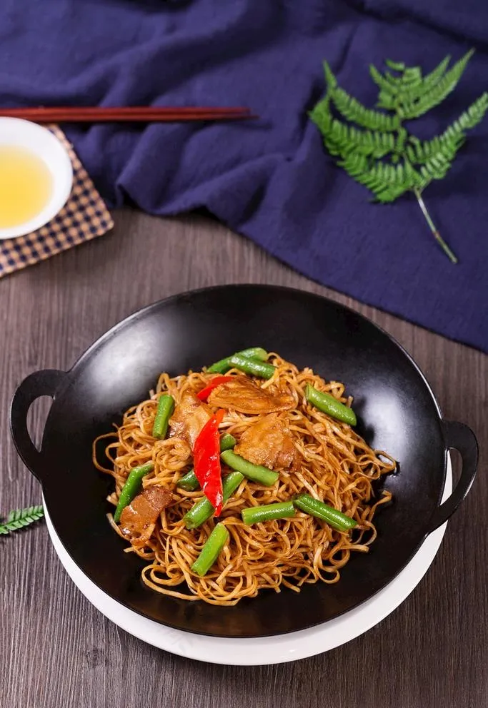 豆角焖面图片