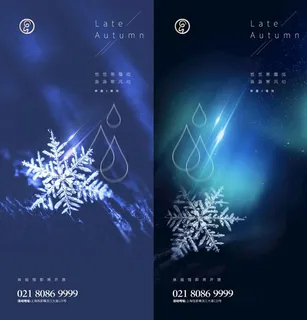 寒露霜降霜花系列图片