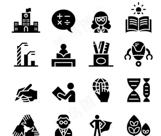 学习办公矢量icon图标设计图片