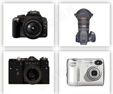 数码相机矢量图片