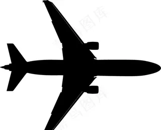 飞机客机矢量图图片